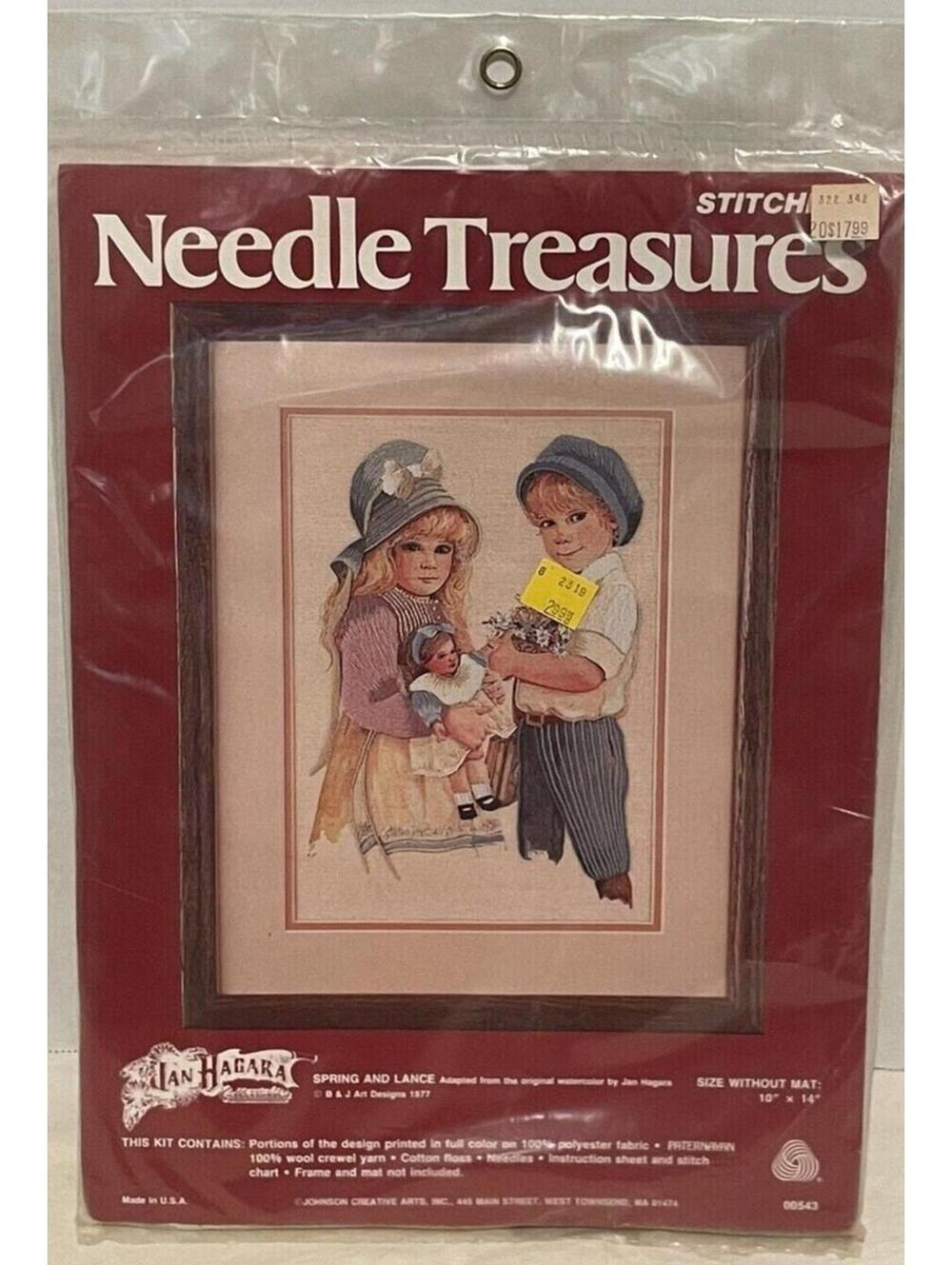 Needle Treasures Jan Hagara Spring & LanceCounted Cross Stitch Kit 1977 SEALED